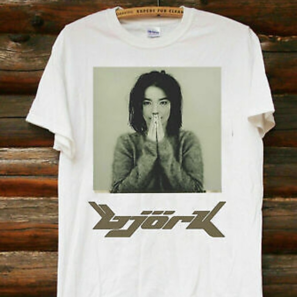 Bjork Debut Graphic T-Shirt White